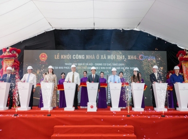        LỄ KHỞI CÔNG XÂY DỰNG TÒA W1, W4 THUỘC WEST SKY - ECOGARDEN